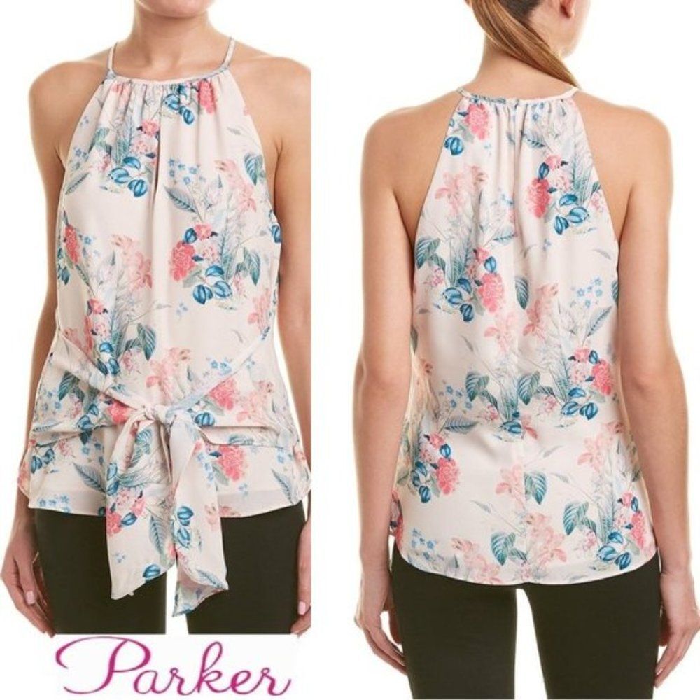 NWT Parker Mellow Meadow Floral Sleeveless Top Size M